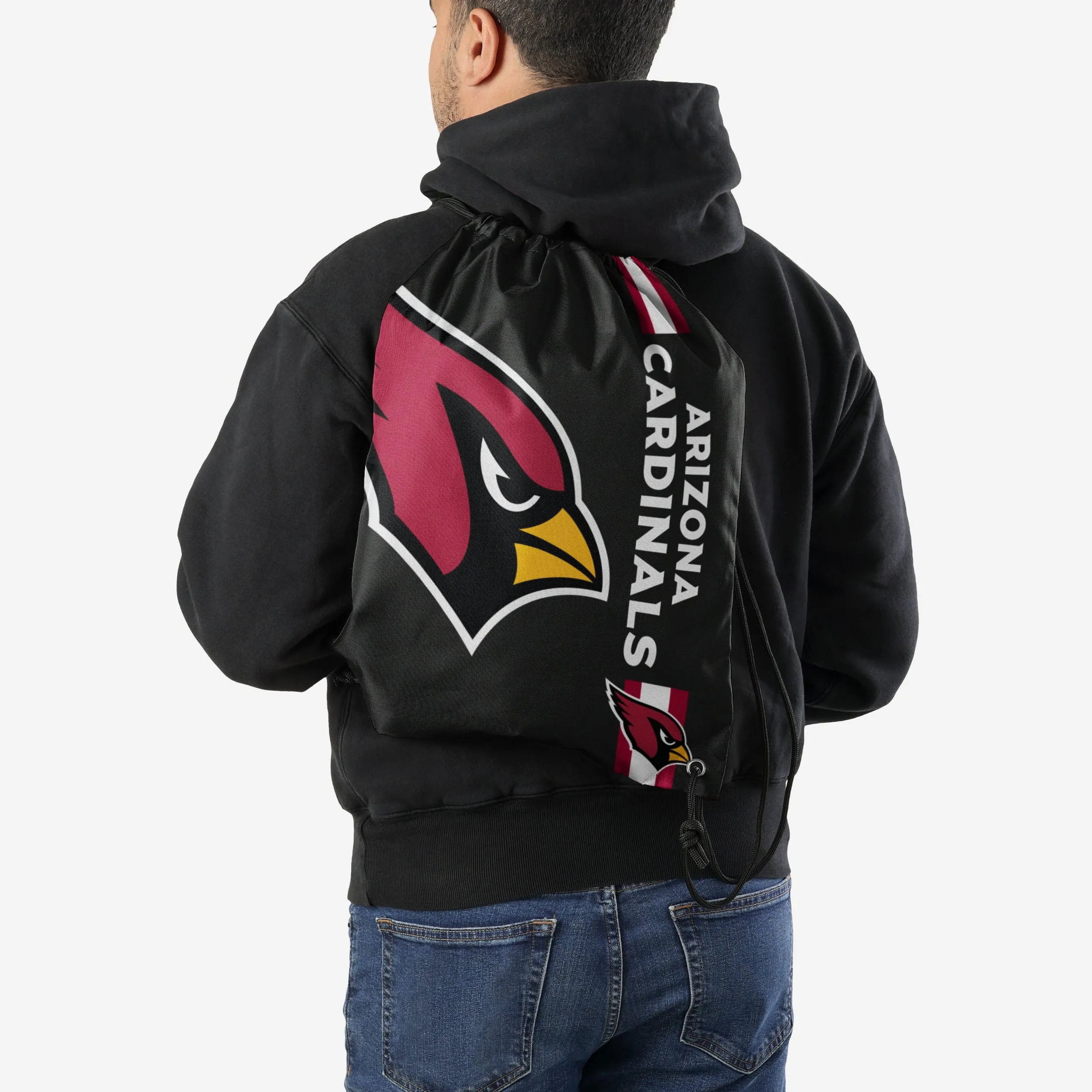 Arizona Cardinals Black Alternate Color Big Logo Drawstring Backpack