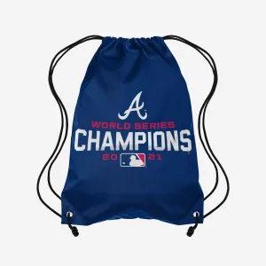 Atlanta Braves 2021 World Series Champions Drawstring Backpack