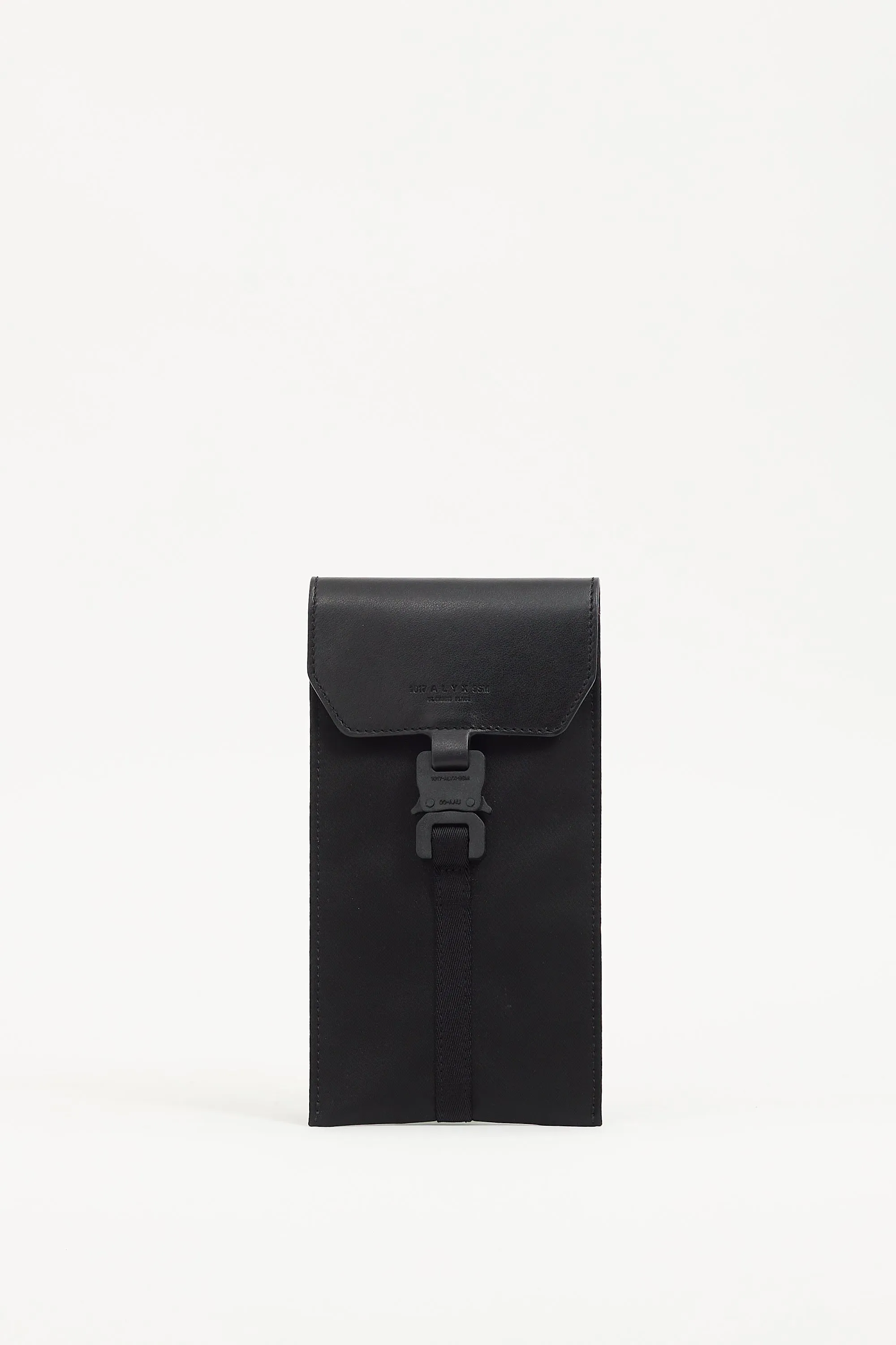 Black Mini Buckle Crossbody Pouch