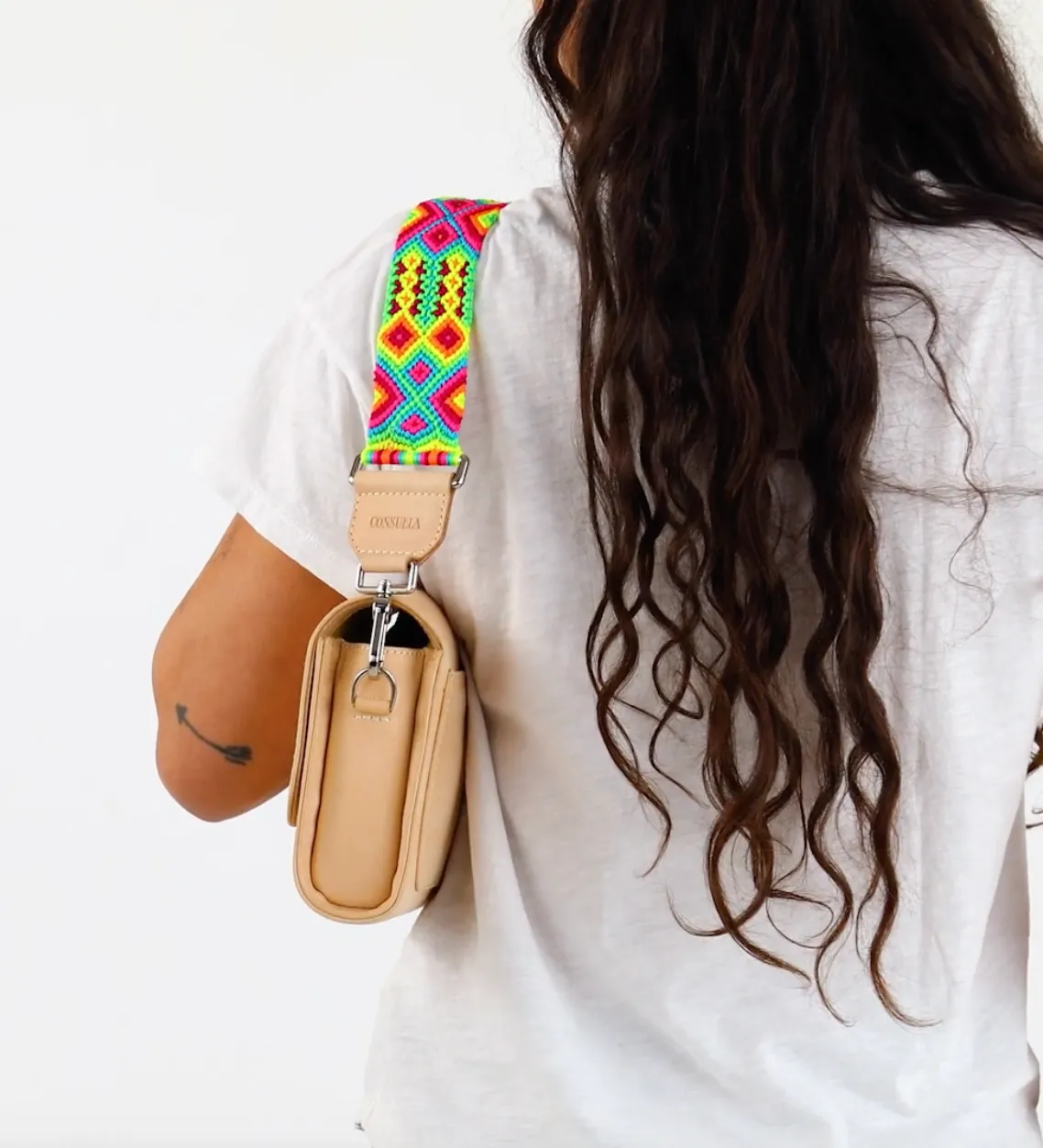 Consuela Mai Tai Wide Woven Shoulder Strap