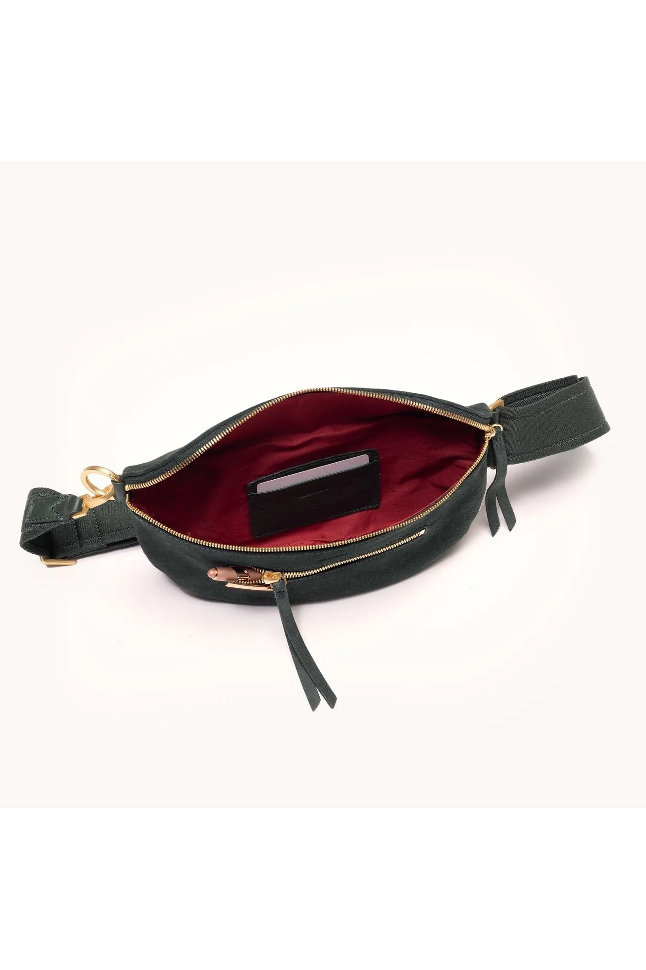 Hammitt Charles Medium Belt Bag 18065 | Green Room Suede