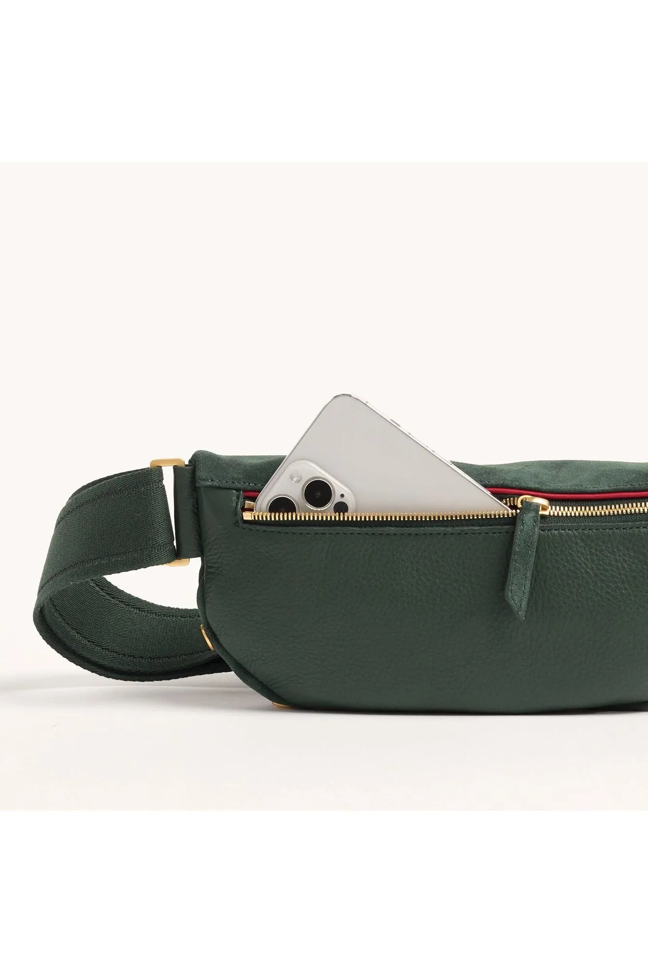 Hammitt Charles Medium Belt Bag 18065 | Green Room Suede