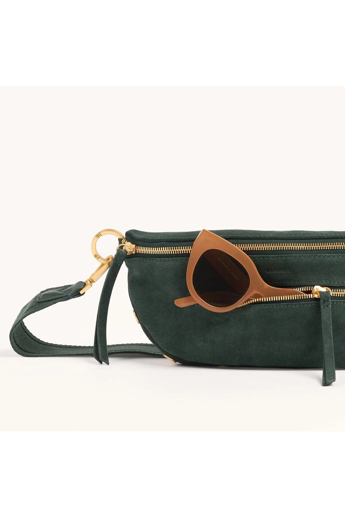 Hammitt Charles Medium Belt Bag 18065 | Green Room Suede