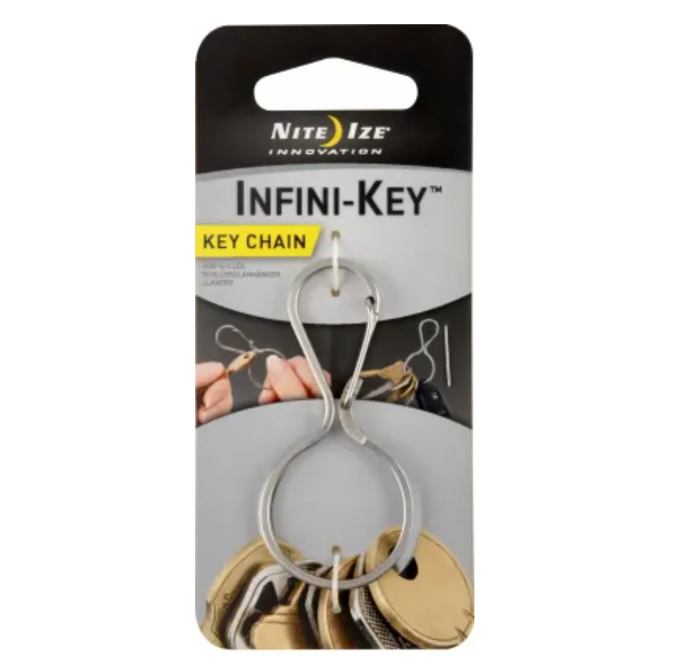 Infini-Key Clip Stainless Steel Key Ring
