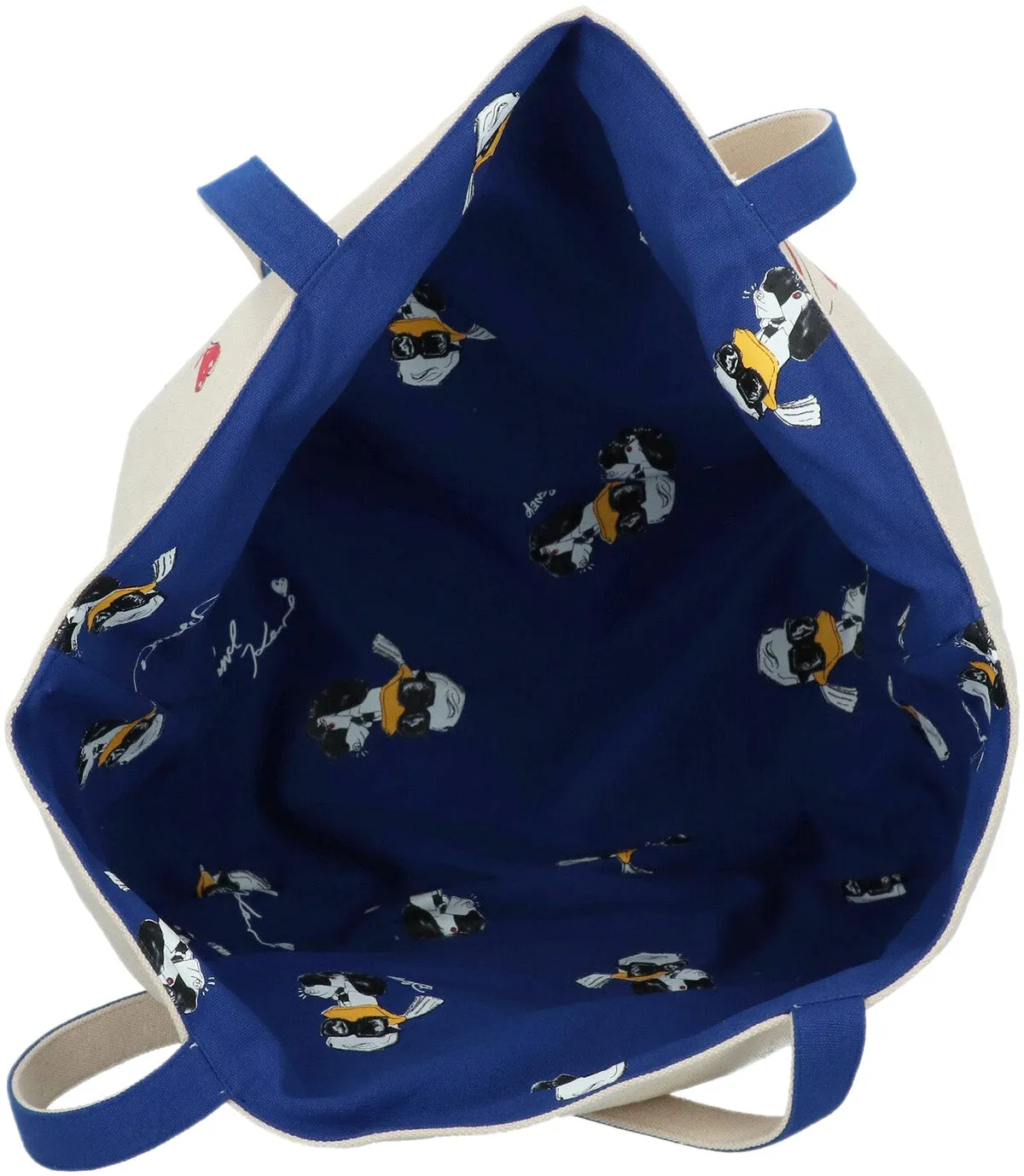 Karl Lagerfeld X Disney Tote Bag In Blue Beige For Women