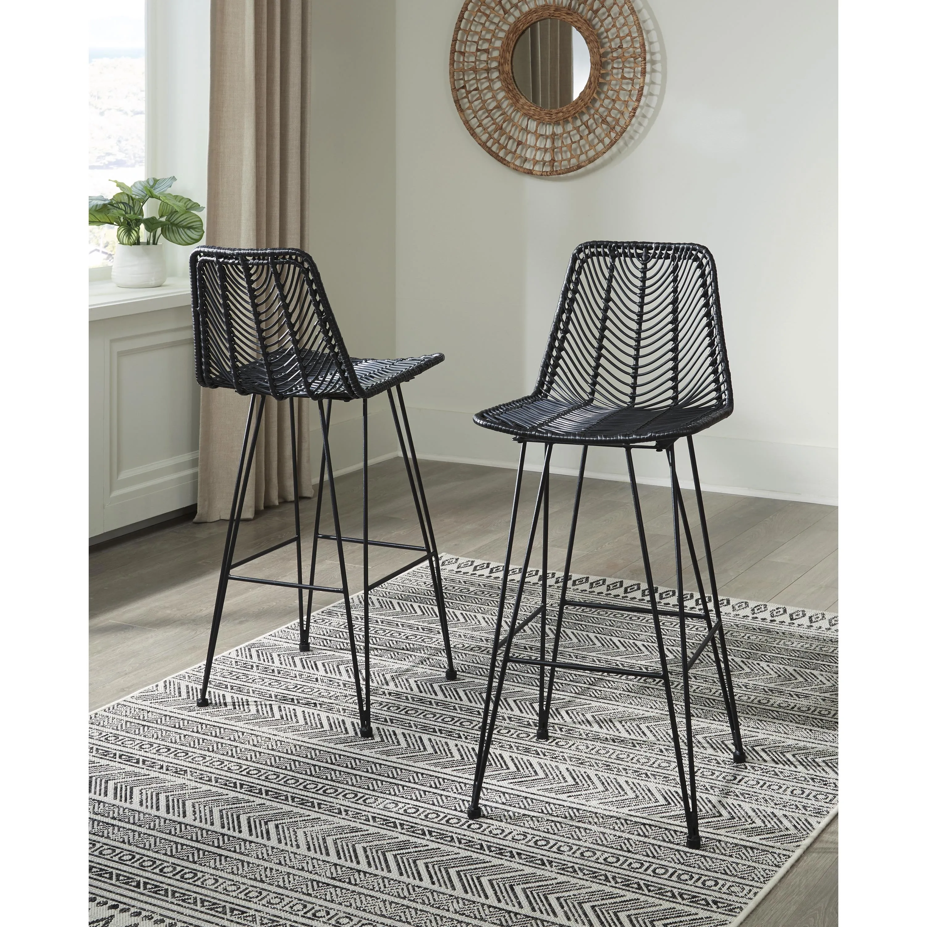 Signature Design by Ashley Angentree Pub Height Stool D434-130
